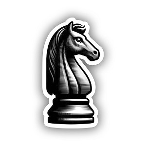 Classic Chess Knight Piece Sticker (Peel N' Stick)
