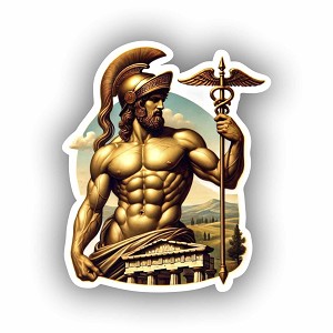 Athletic Hermes  Sticker (Peel N' Stick)