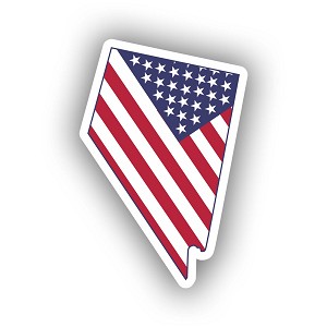 Nevada state USA Flag Pattern  Sticker (Peel N' Stick)