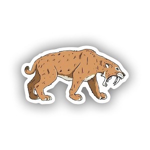Saber Tooth Tiger  Sticker (Peel N' Stick)