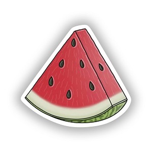 Watermelon Slice  Sticker (Peel N' Stick)