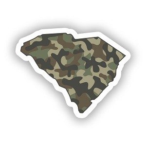 South Carolina Camo Pattern  Sticker (Peel N' Stick)