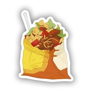 Walking Taco  Sticker (Peel N' Stick)