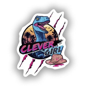 Clever Girl Sticker (Peel N' Stick)