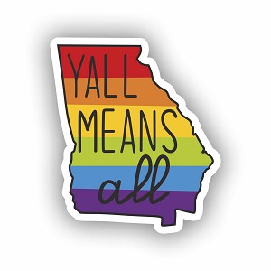  YALL Means All  Sticker (Peel N' Stick)