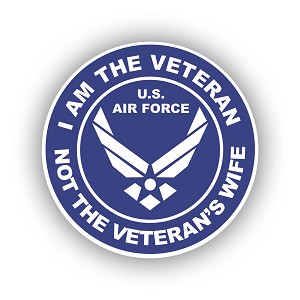 I Am The Veteran Not The Veterans Wife Air Force Precision Cut Decal