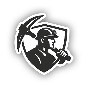 Miner Emblem  Sticker  (Peel N' Stick)