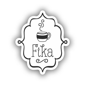  Fika Swedish Gifts Sweden  Sticker (Peel N' Stick)