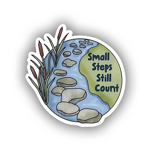 Small Steps Still Count  Sticker (Peel N' Stick)