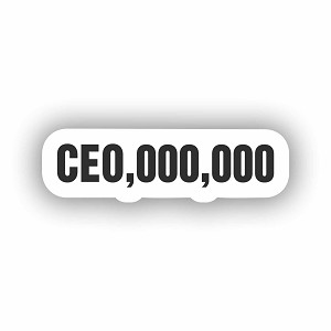 CEO,000,000 Sticker (Peel N' Stick)