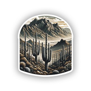 Sonoran Desert Majesty Sticker  (Peel N' Stick)
