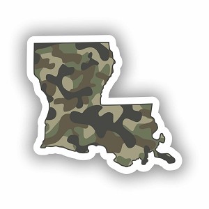 Louisiana Camo Pattern  Sticker (Peel N' Stick)