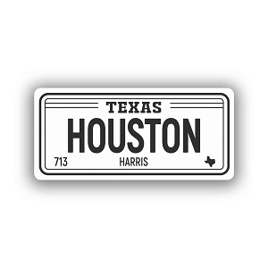 Houston Texas 713  Sticker (Peel N' Stick)