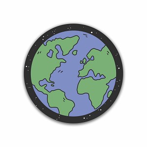 Earth_Planet Sticker (Peel N' Sticker)