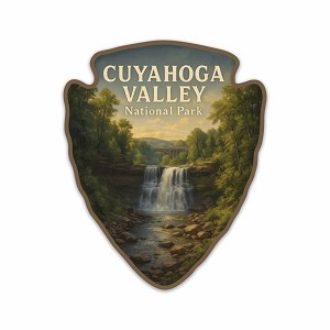 Cuyahoga Valley National Park Arrowhead Shield Scenery Sticker (Peel N' Stick) 