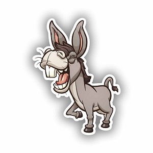 Laughing Donkey  Sticker (Peel N' Stick)