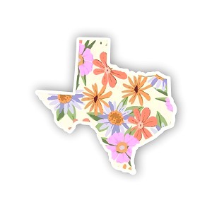 Texas Floral Pattern Sticker (Peel N' Stick)