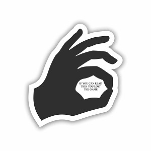 Lost The Game Sticker (Peel N' Stick)
