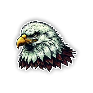 Majestic Bald Eagle Sticker (Peel N' Stick)