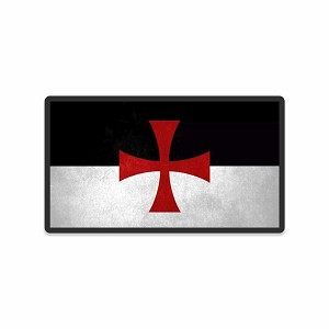 Knights Templar Beauseant United States  Sticker (Peel N' Stick)