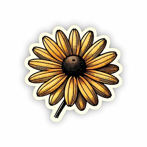 Black-Eyed Susan Maryland Wildflower Sticker (Peel N' Stick)