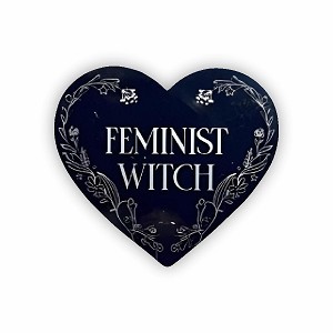 Feminist Witch Heart  Sticker (Peel N' Stick)