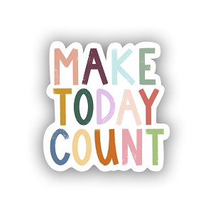 Make Today Count Positivity Lettering Sticker (Peel N' Stick)