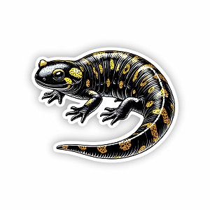 Tiger Salamander Realistic Sticker (Peel N' Stick)