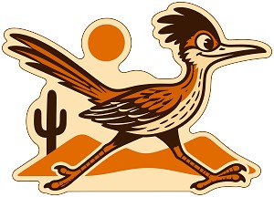 Cartoon Roadrunner Precision Cut Decal