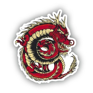 Chinese Dragon  Sticker (Peel N'Stick)