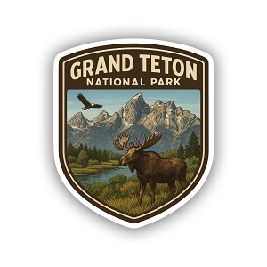Grand Teton National Park Sticker (Peel N' Stick)