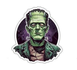 Frankenstein , Sticker, Peel N' Stick
