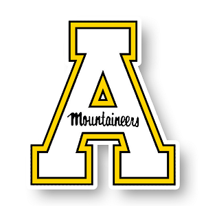 Appalachian State Mountaineers   "A"  Decal 