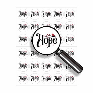 Christmas Hope Round Dot Stickers Set