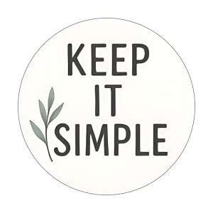 Keep IT Simple Floral Round Dot Stickers Set