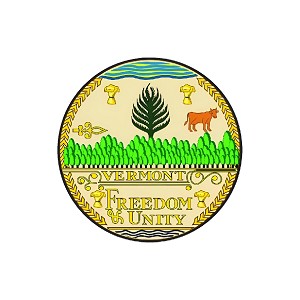 Vermont State Seal  Precision Cut Decal