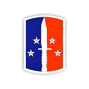189th Infantry Brigade Sword Stars Precision Cut Decal
