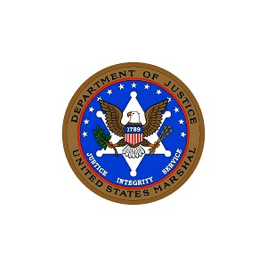 Department of Justice US Marshal  Precision Cut Decal