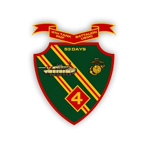 4th Tank Battalion  Precision Cut Decal