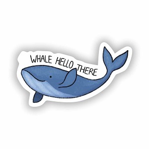 Whale Hello There  Sticker (Peel N'Stick)