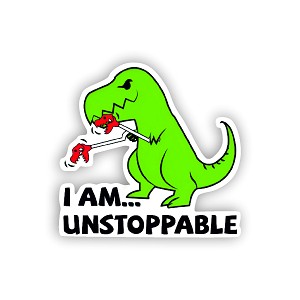I am Unstoppable Sticker (Peel N' Stick)